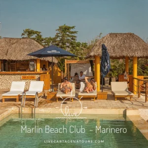 Club de Mar Tierra Bomba desde Cartagena: gastronomía de autor, transporte y playa exclusiva