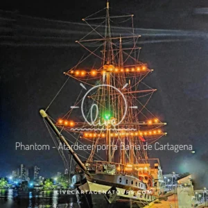Fiesta Phantom Noche Blanca en Cartagena: Música, bebidas y rumba en altamar