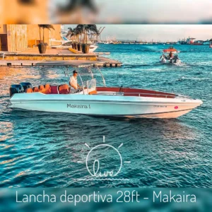 Lancha deportiva 28ft para 10 pax - Makaira