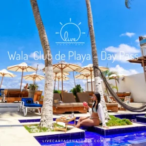Walla Club de Playa Cartagena: gastronomía caribeña, piscina y música en vivo en Laguito
